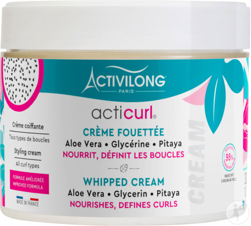 Activilong Acticurl Crème Fouettée Coiffante Tous Types De Boucles Pot