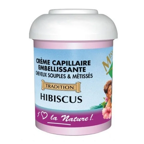 Crème capillaire -MISS ANTILLES INTERNATINAL -Gamme Hibiscus