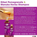 Shampoing sans sulfate Difeel à la grenade et au miel de manuka